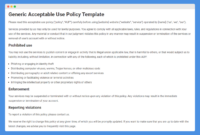 Guest Wireless Acceptable Use Policy Template