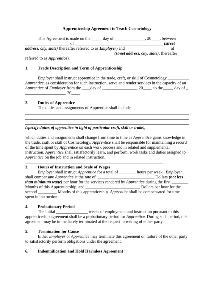 Apprenticeship contract template: Fill out & sign online  DocHub