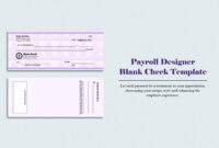 Blank Business Check Template Word