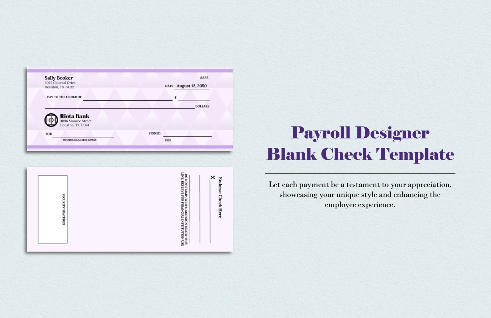 + Blank Check Template - DOC, PSD, PDF & Vector Formats