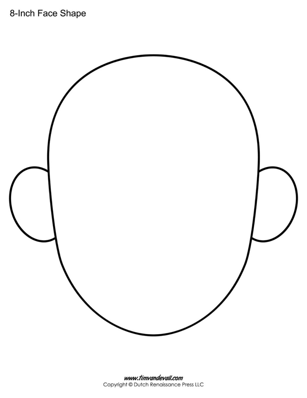 Blank Face Templates Printable Face Shapes for Kids Blank Face Templates Printable Face Shapes for Kids