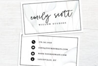 Southworth Business Card Template: A Professional And Elegant Choice