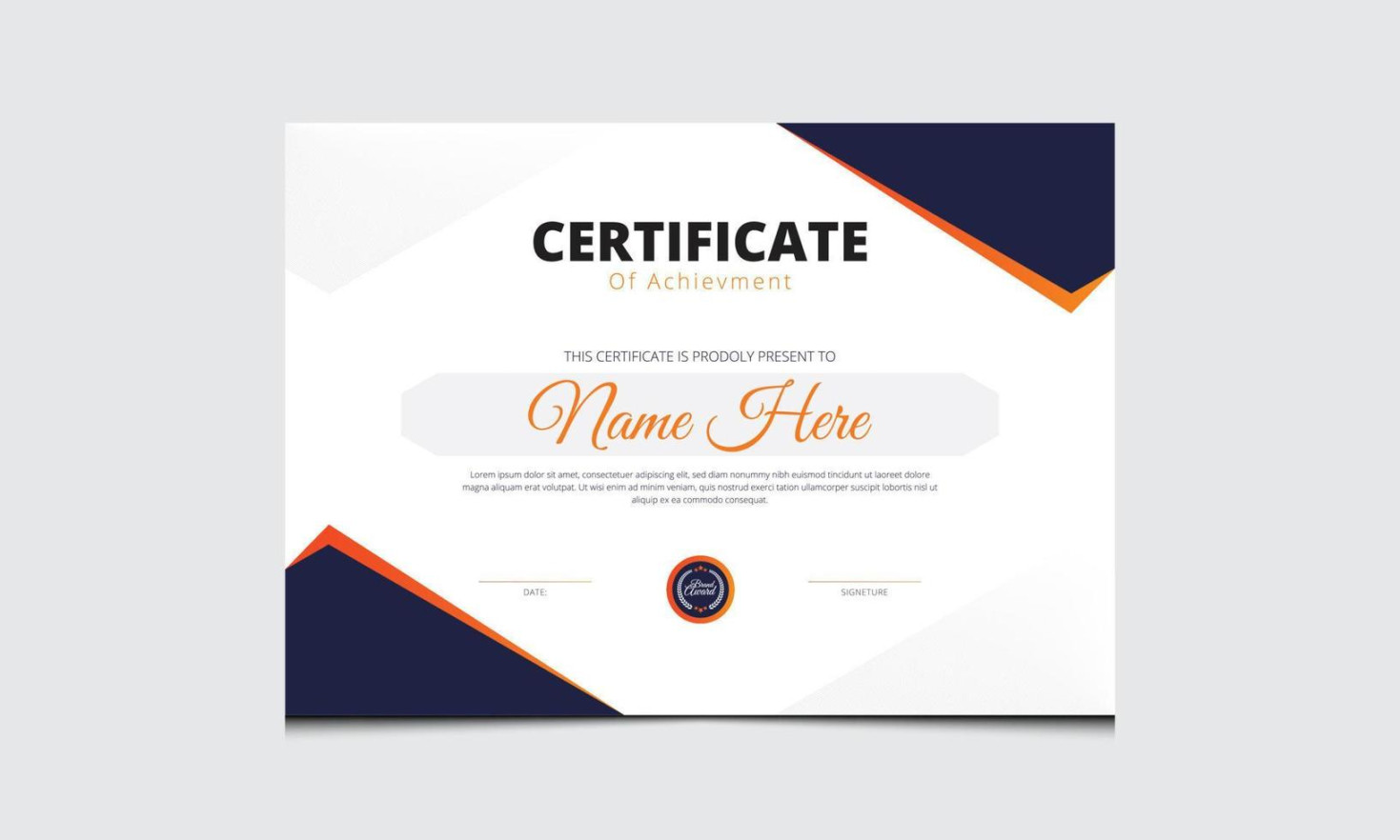 Certificate Mockup Vector Art, Icons, and Graphics for Free Download