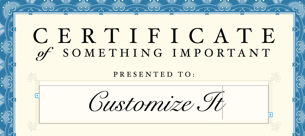 Certificate Template