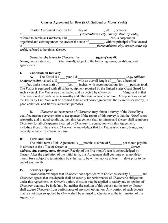 Charter Agreement Template: Pre-built template  airSlate SignNow