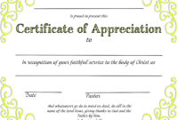 Christian Certificate Template: A Formal Design For Recognition