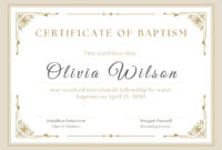 Baptism Certificate Template Download: A Formal Guide