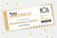 Dinner Certificate Template: A Complimentary Invitation