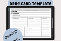 Medication Card Template For Patient Information