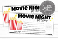 Cinema Gift Certificate Template