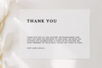 A Formal Template For Crafting Elegant Wedding Thank You Cards