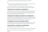 Employee Confidentiality Agreement Templates