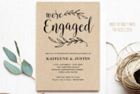 Engagement Invitation Card Template: A Formal Invitation