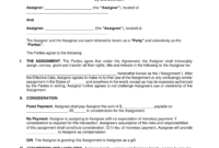 Contract Assignment Agreement Template