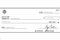 Editable Blank Check Template For Personal Or Business Use