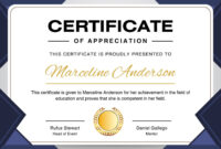 Certificate Of Appreciation Template: A Formal Guide