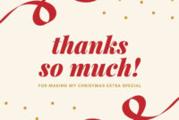 Gratitude Expressed: Complimentary Christmas Thank You Card Templates