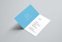 Elegant Fold-Over Business Card Template