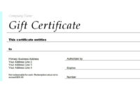 Publisher Gift Certificate Template: A Formal Design For Book Lovers