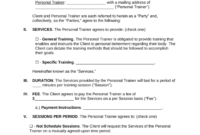 Freelance Trainer Agreement Template