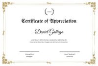 Certificate Of Excellence Template: A Customizable Document For Exceptional Achievement