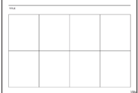 A Printable Blank Comic Strip Template For Children’s Creative Expression