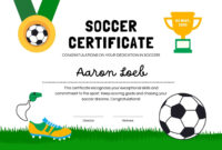 Soccer Certificate Template: A Customizable Document For Recognizing Achievement