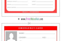 Emergency Contact Information Template