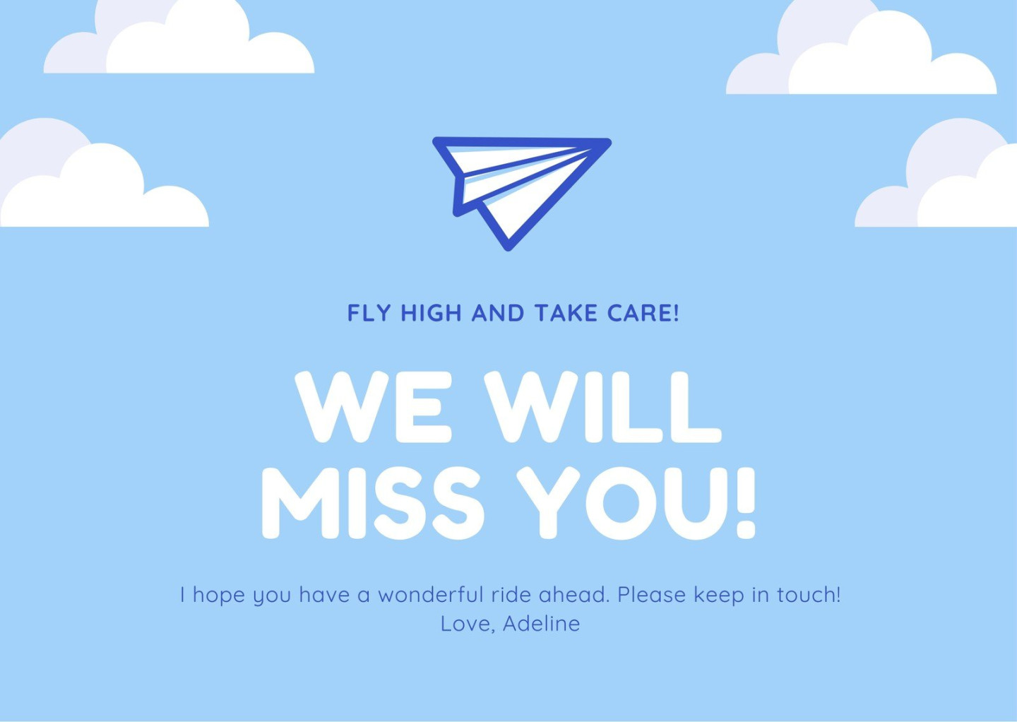 Free, printable farewell card templates to personalize online  Canva