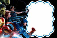 Avengers Birthday Card Template: A Formal Tribute To Earth’s Mightiest Heroes