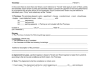 Standard Yearly Rental Agreement Template