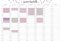 Blank Revision Timetable Template For Effective Study Planning