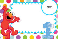 A Festive Elmo Birthday Card Template