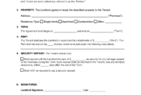 Free Printable Residential Lease Agreement Template