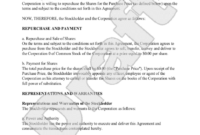 Share Buyback Agreement Template: A Comprehensive Guide