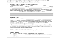 Farmland Lease Agreement Template