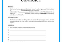 Standard Terms And Conditions For Wedding Photography Services