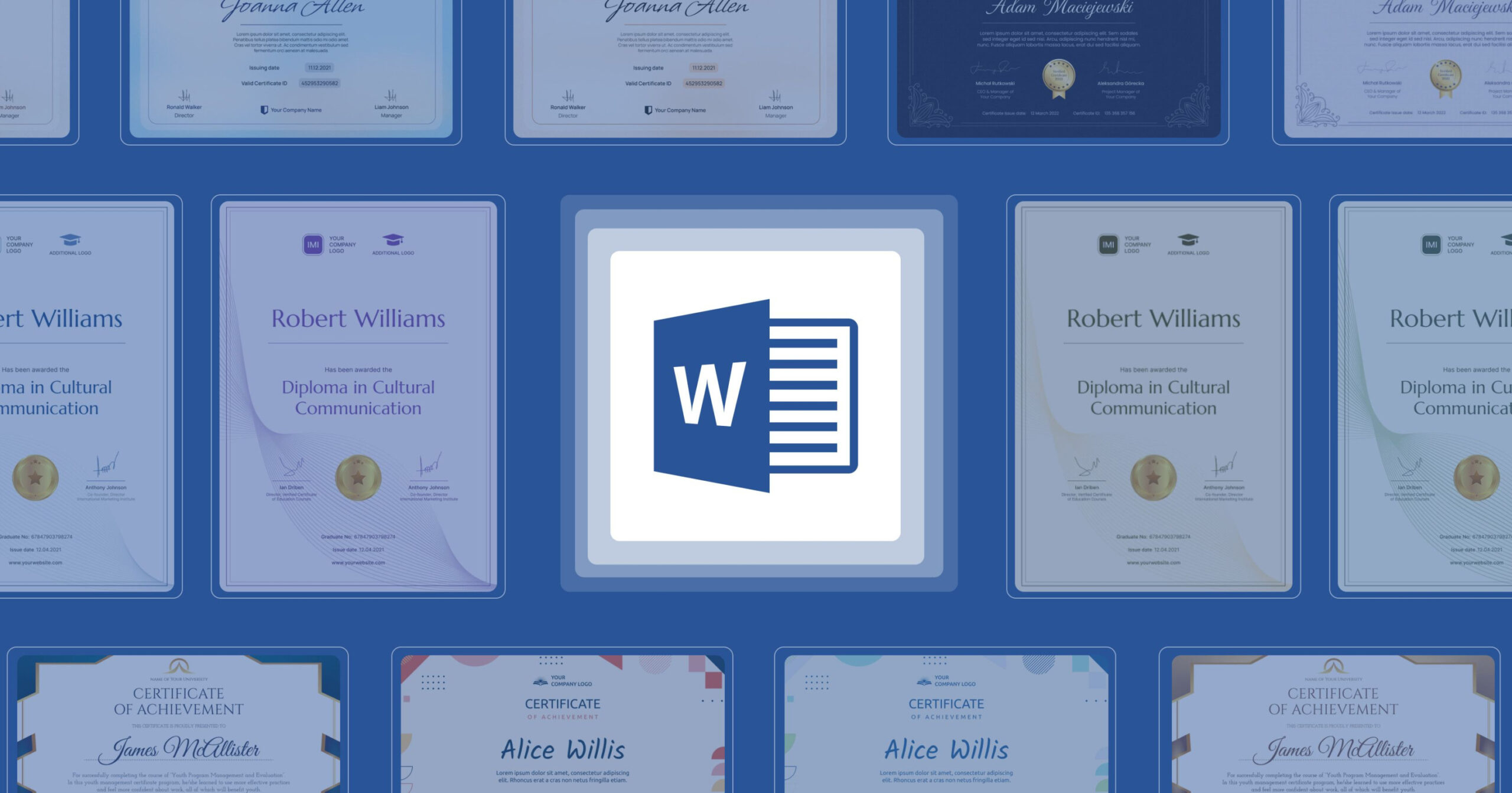 Free Word Certificate Templates