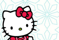 A Complimentary Birthday Card Template Featuring Hello Kitty