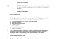 Home Care Service Agreement Template