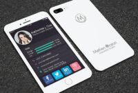 Professional IPhone Business Card Template