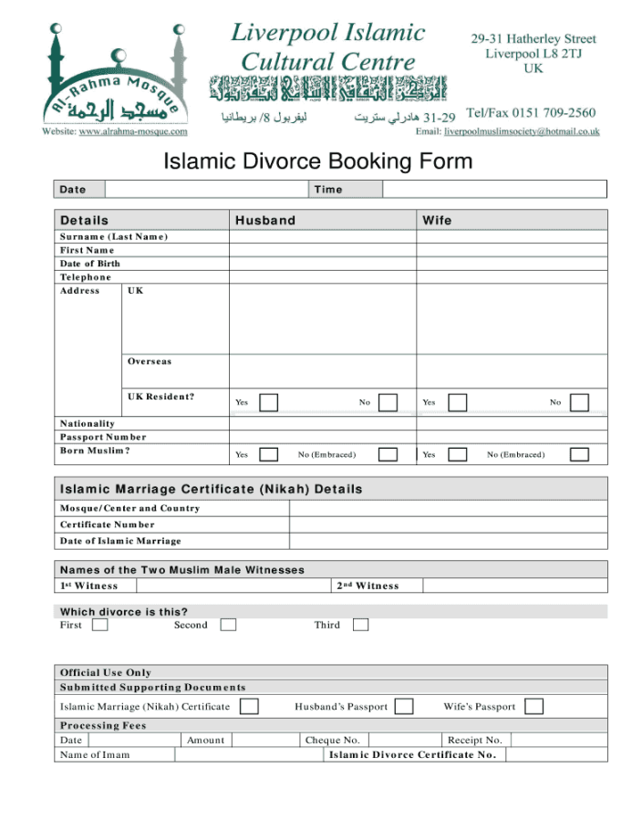 Islamic Divorce Letter Sample - Fill Online, Printable, Fillable