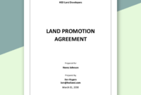 Land Promotion Agreement Template