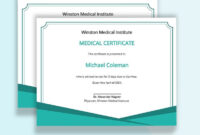 Downloadable Fake Medical Certificate Template