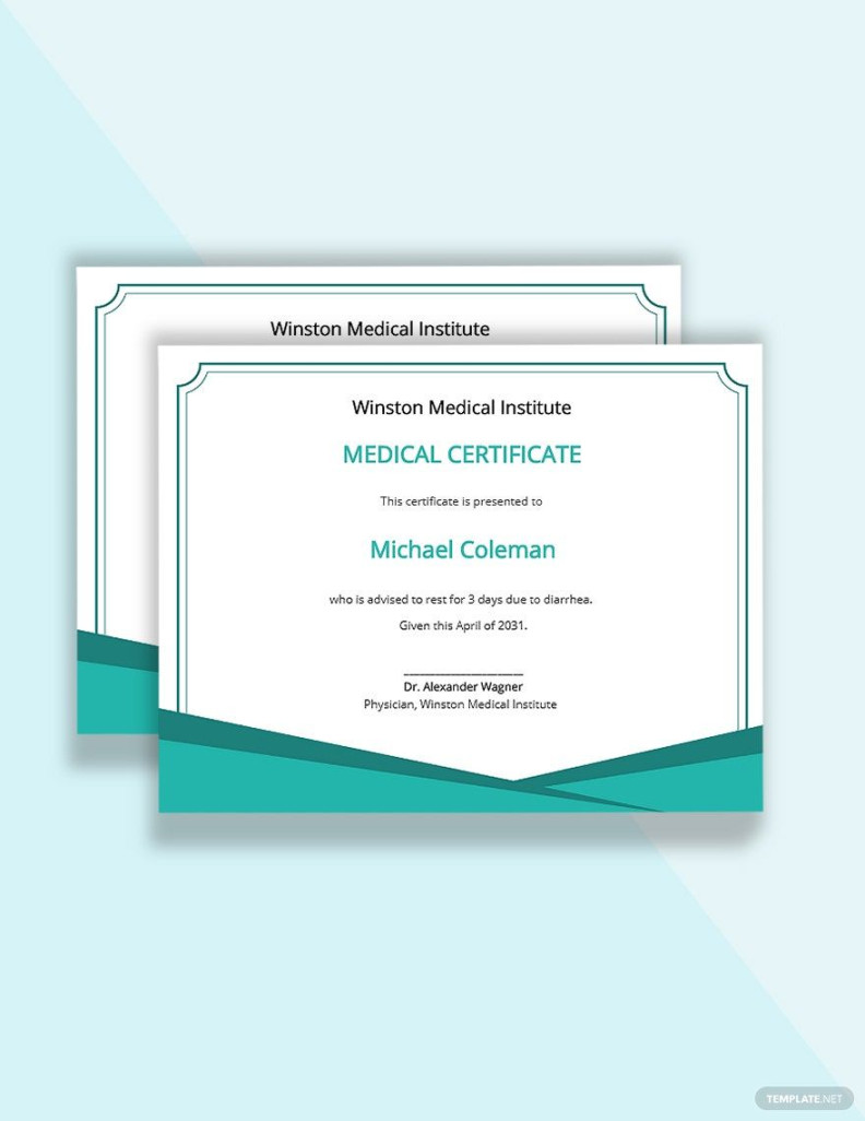 Medical Certificate Templates in PSD - FREE Download  Template