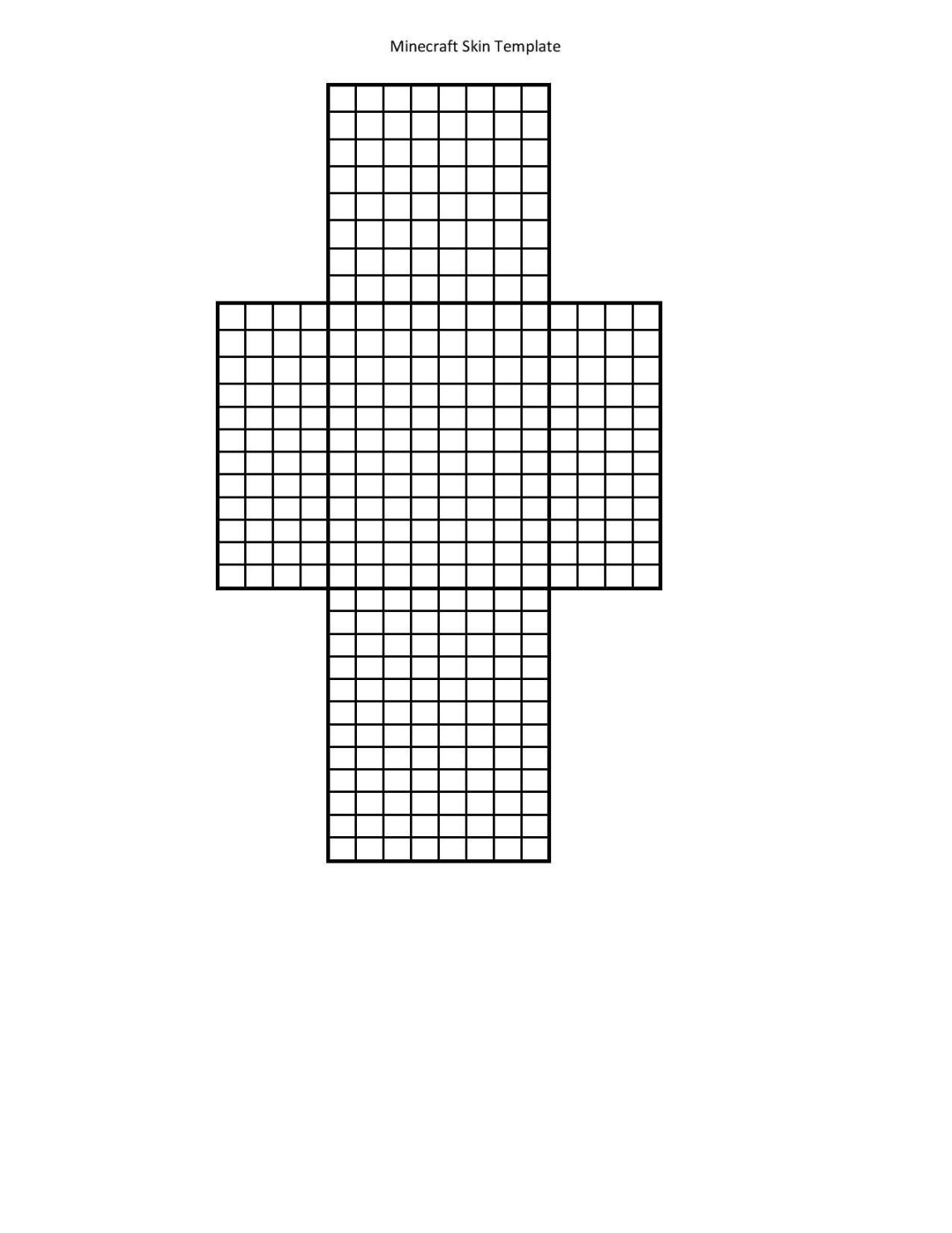 Minecraft Blank Skin Template