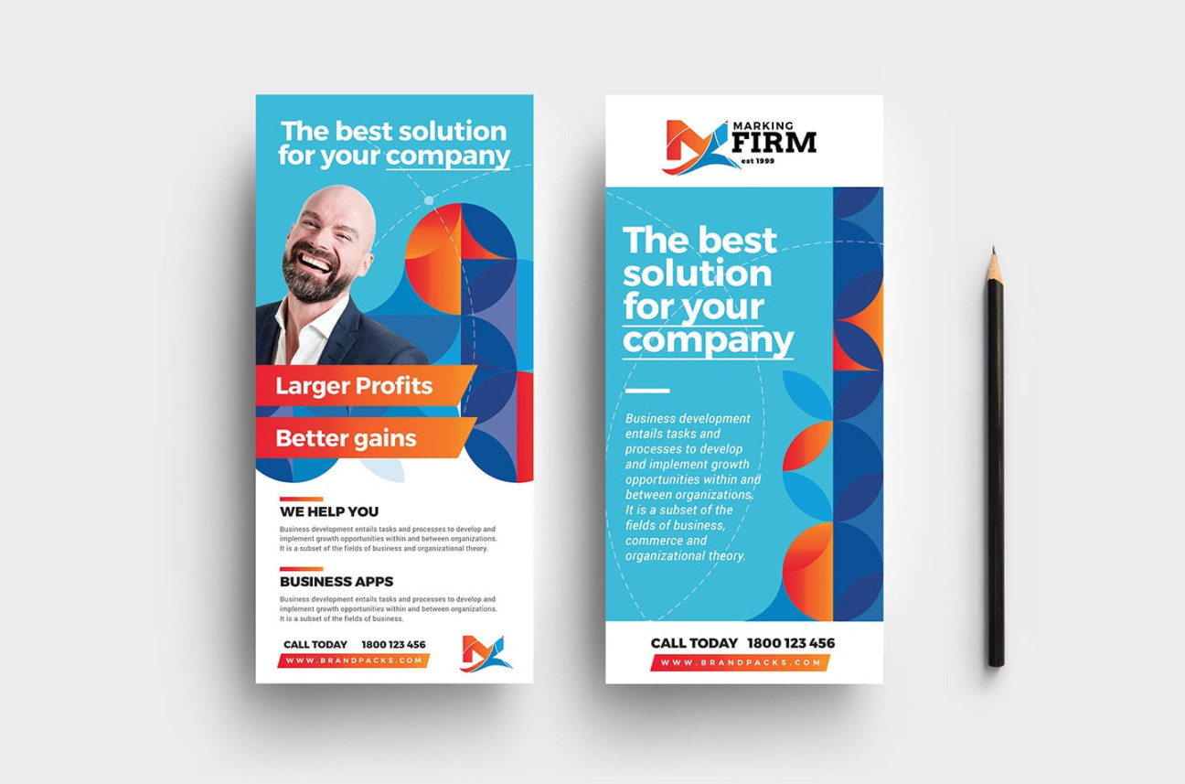 Modern Corporate DL Card Template v - BrandPacks