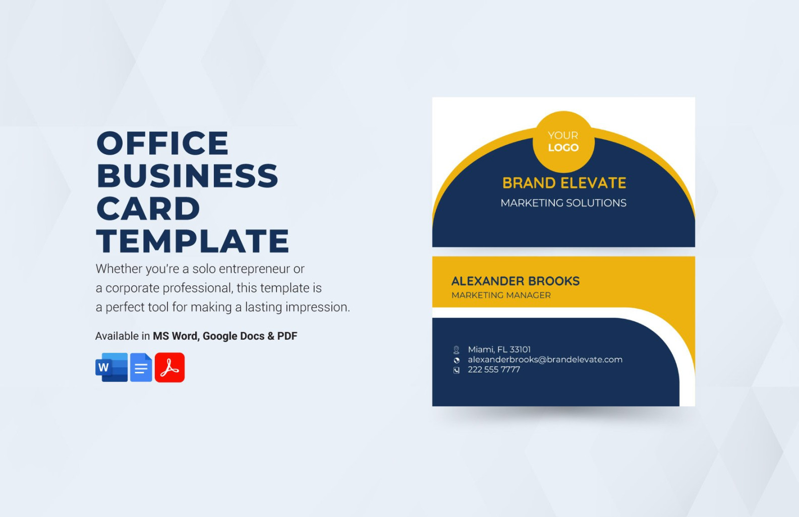 Office Depot Business Card Template in Word, PDF - Download