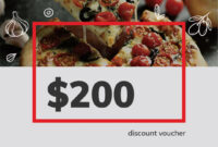 Pizza Gift Certificate Template