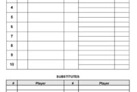 Softball Lineup Card Template: A Formal Guide